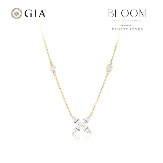 BLOOM Paris 18ct Yellow Gold 1.48ct Lab Grown Diamond Marqui