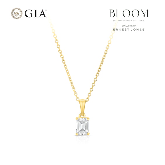 BLOOM Rome 14ct Yellow Gold 0.50ct Lab Grown Diamond Emerald