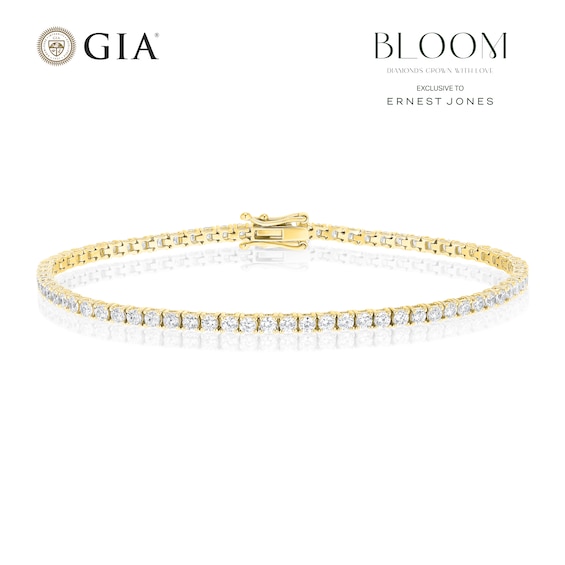 BLOOM The Tennis Collection 18ct Yellow Gold 3ct Lab Grown D