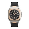 Bell & Ross BR05 Rose Gold and Black Rubber Strap Watch