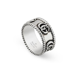 Gucci GG Marmont Silver M-N Ring