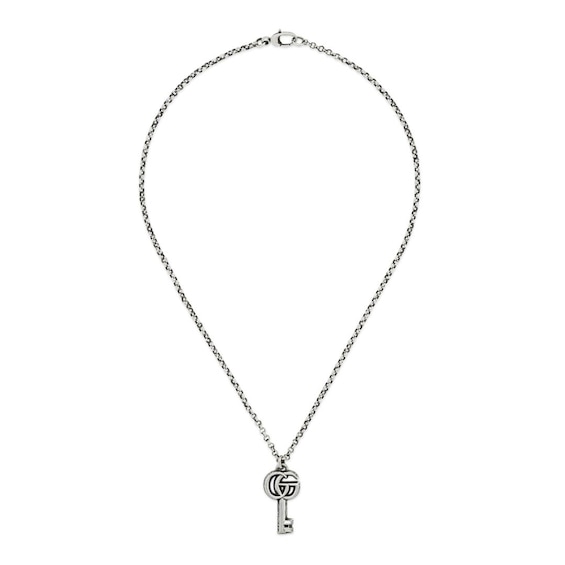 Gucci GG Marmont Silver Key Pendant