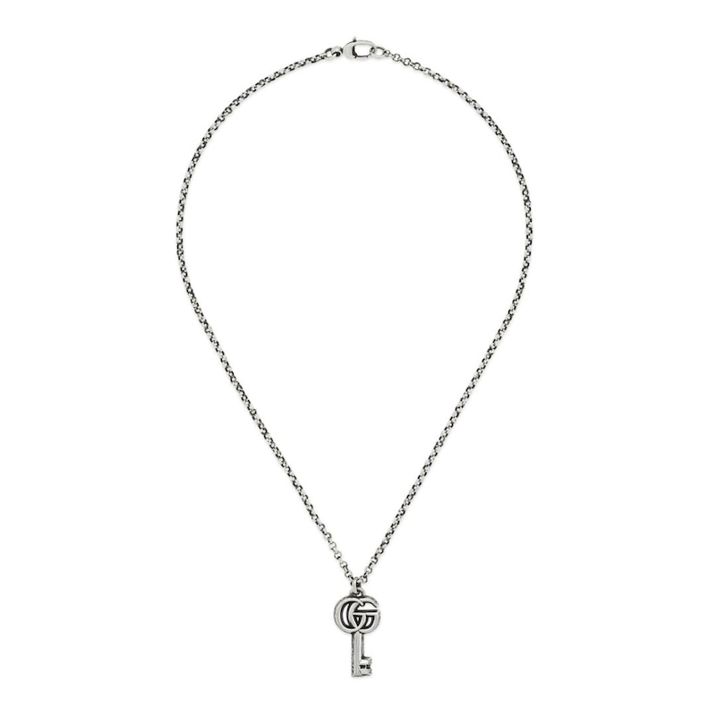 Gucci GG Marmont Silver Key Pendant | Ernest Jones