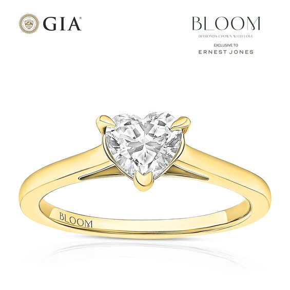 BLOOM Florence 18ct Yellow Gold 1ct Lab Grown Diamond Heart 