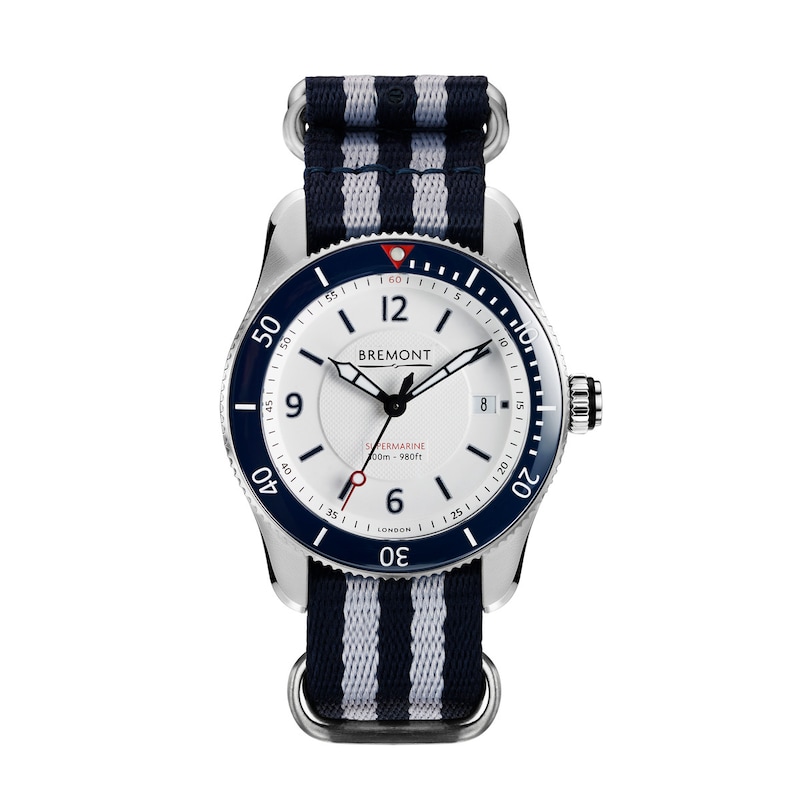 Bremont Supermarine S300 Men's Striped Strap Watch