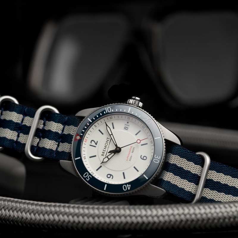 Bremont Supermarine S300 Men's Striped Strap Watch