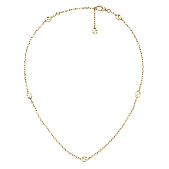 Gucci Interlocking G 18ct Yellow Gold Small Necklace