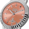 Thumbnail Image 2 of Vivienne Westwood Dulwich Quartz Coral Pink Dial & Stainless Steel Bracelet Watch
