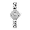 Thumbnail Image 1 of Vivienne Westwood Orb Button Womens' Silver Dial & Stainless Steel Link Chain Watch