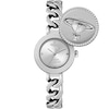 Thumbnail Image 2 of Vivienne Westwood Orb Button Womens' Silver Dial & Stainless Steel Link Chain Watch