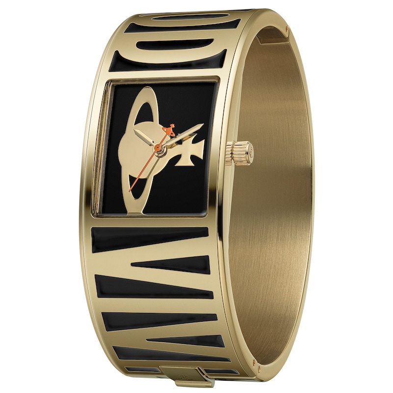 Main Image 4 of Vivienne Westwood Belvoir Women's Quartz Black Stainless Steel Bangle Watch