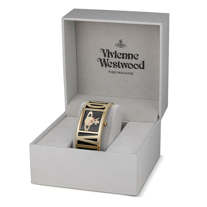 Main Image 6 of Vivienne Westwood Belvoir Women's Quartz Black Stainless Steel Bangle Watch