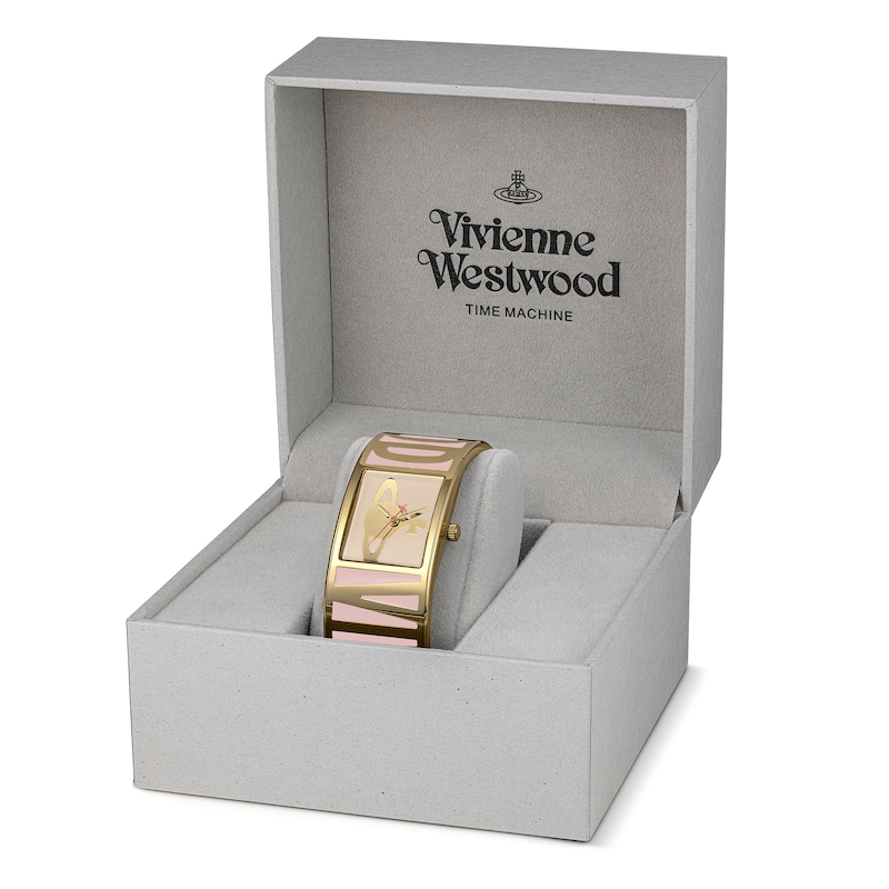 Main Image 6 of Vivienne Westwood Belvoir Ladies' Pink Stainless Steel Bangle Watch