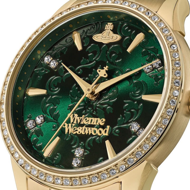 Main Image 2 of Vivienne Westwood Little Wallace Women's Green Dial & Gold Tone Bracelet Watch