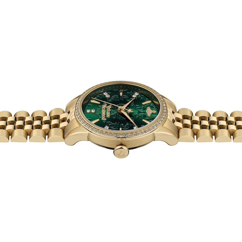 Main Image 4 of Vivienne Westwood Little Wallace Women's Green Dial & Gold Tone Bracelet Watch