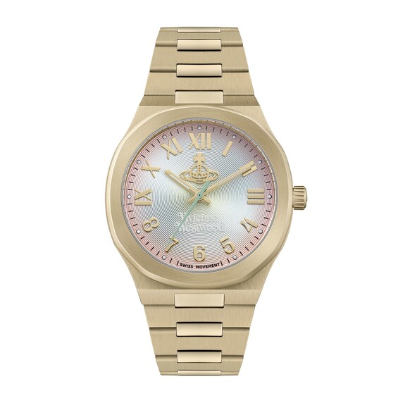 Women's Vivienne Westwood Merton Multi Coloured Dial & Gold Stainless Steel Bracelet Watch