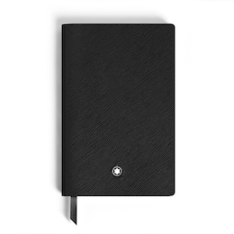 Montblanc Black Leather & Lined Page Small Pocket Notebook