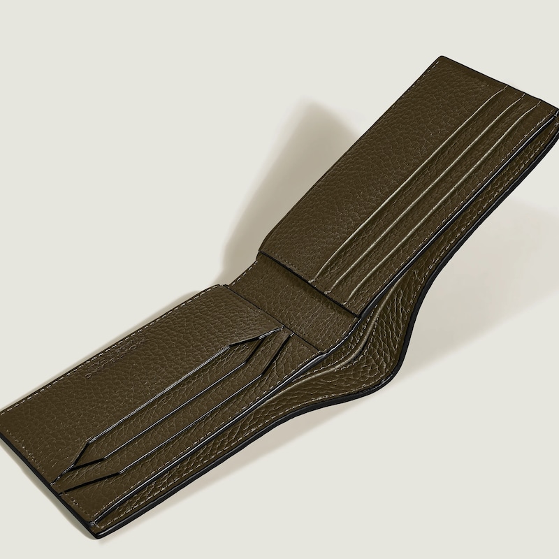 Main Image 2 of Montblanc Khaki Green Leather 6CC Wallet