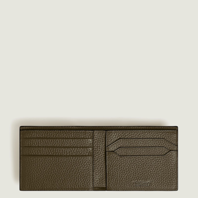 Main Image 5 of Montblanc Khaki Green Leather 6CC Wallet