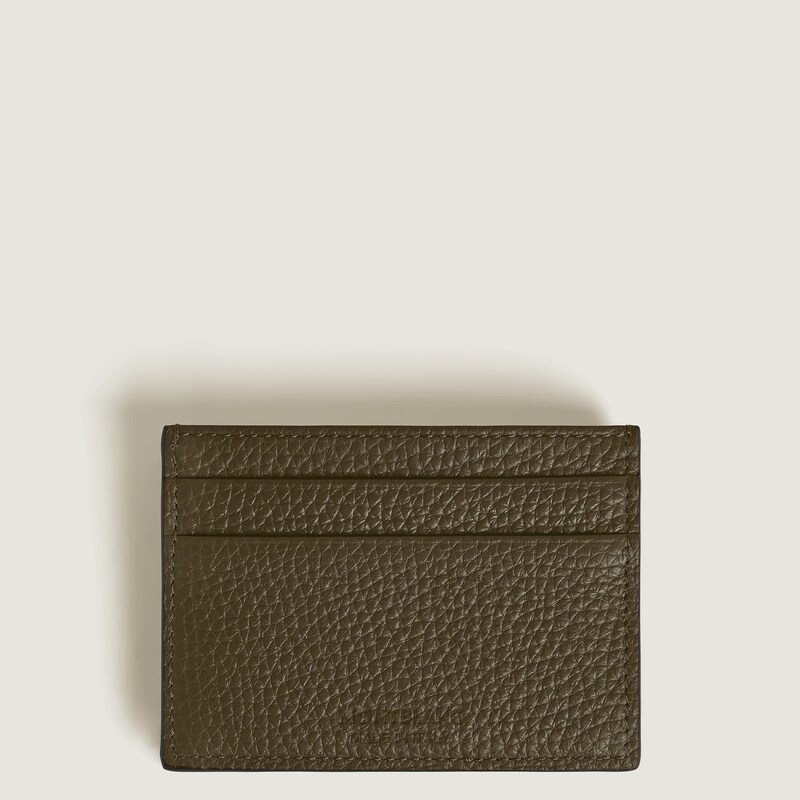 Main Image 4 of Montblanc Khaki Green Leather 6CC Card Holder