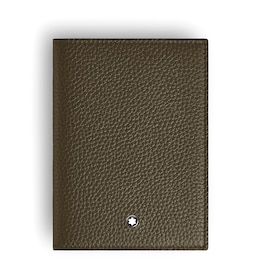 Montblanc Khaki Green Leather Passport Holder