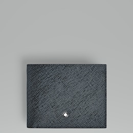 Montblanc Sartorial Blue & Black Leather 6CC Wallet