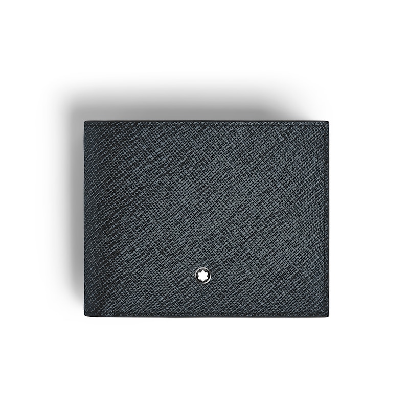 Main Image 1 of Montblanc Sartorial Blue & Black Leather 6CC Wallet