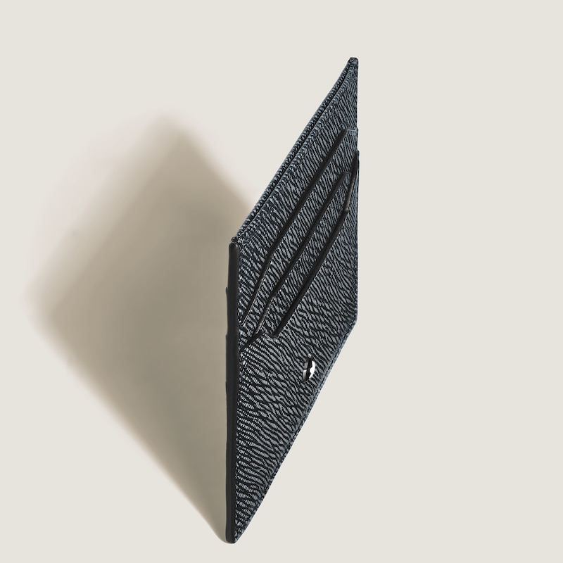 Main Image 3 of Montblanc Sartorial Blue & Black Leather 6CC Card Holder