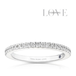 Vera Wang 18ct White Gold 0.23ct Diamond Eternity Certificated Ring