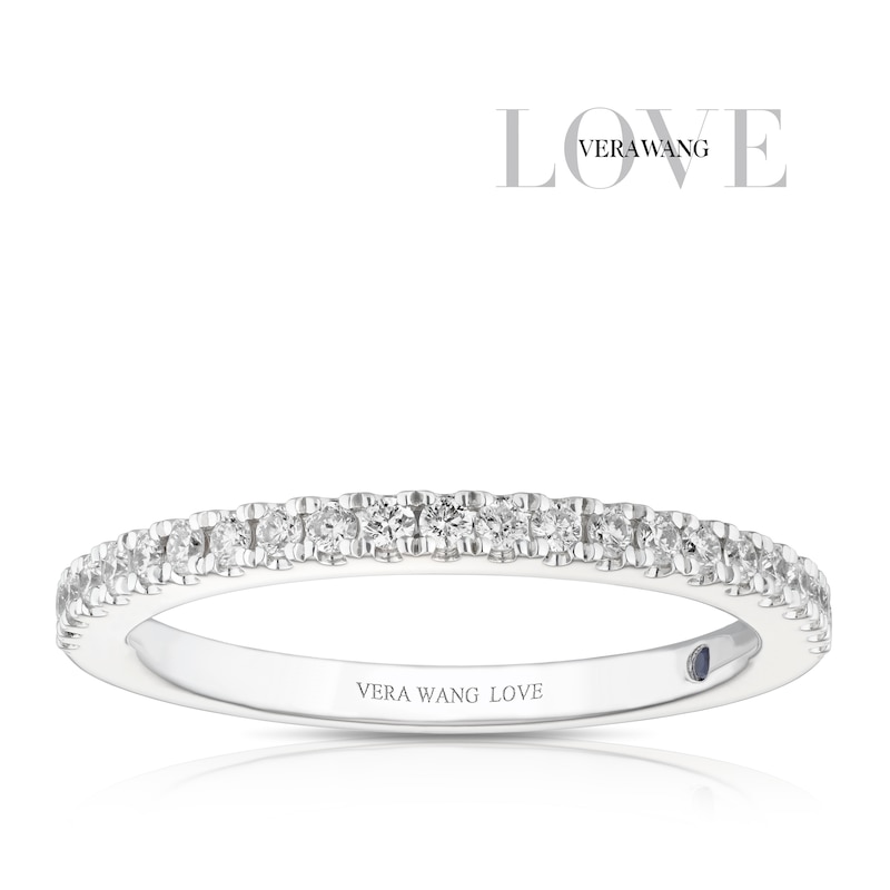 Main Image 1 of Vera Wang 18ct White Gold 0.23ct Diamond Eternity Certificated Ring