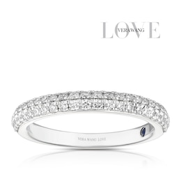 Vera Wang 18ct White Gold 0.37ct Diamond Eternity Certificated Ring