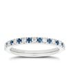 Thumbnail Image 1 of Vera Wang 18ct White Gold 0.12ct Diamond & Sapphire Eternity Certificated Ring