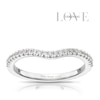 Thumbnail Image 1 of Vera Wang 18ct White Gold 0.14ct Diamond Wishbone Certificated Ring