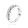 Thumbnail Image 2 of Vera Wang Platinum 0.95ct Diamond Three Row Eternity Certificated Ring