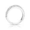 Thumbnail Image 3 of Vera Wang Platinum 0.95ct Diamond Three Row Eternity Certificated Ring