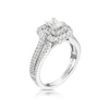 Thumbnail Image 2 of Vera Wang 18ct White Gold 1.20ct Diamond Halo Certificated Ring
