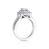 Thumbnail Image 3 of Vera Wang 18ct White Gold 1.20ct Diamond Halo Certificated Ring