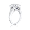 Thumbnail Image 2 of Engagement Ring Vera Wang 18ct White Gold Cluster Certificated 1.45ct Diamond Ring