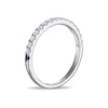 Thumbnail Image 2 of Vera Wang 18ct White Gold 0.25ct Diamond & Sapphire Two Row Eternity Certificated Ring