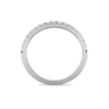 Thumbnail Image 3 of Vera Wang 18ct White Gold 0.25ct Diamond & Sapphire Two Row Eternity Certificated Ring