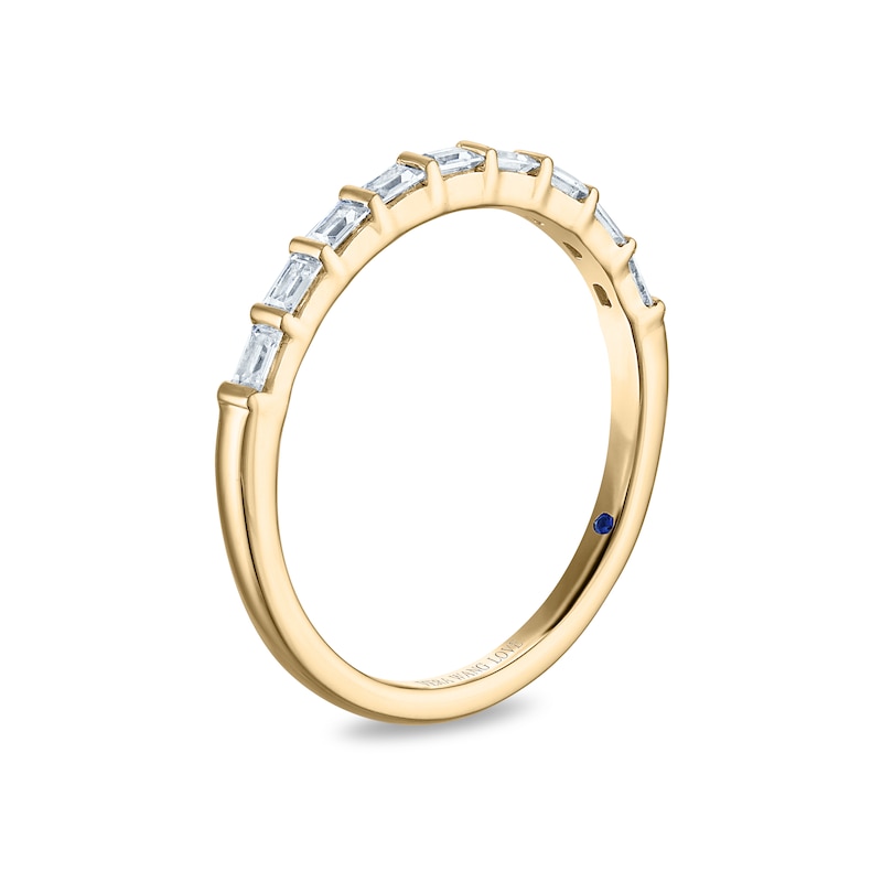 Main Image 2 of Vera Wang 18ct Yellow Gold 0.25ct Diamond Baguette Cut Eternity Band Certificated Ring