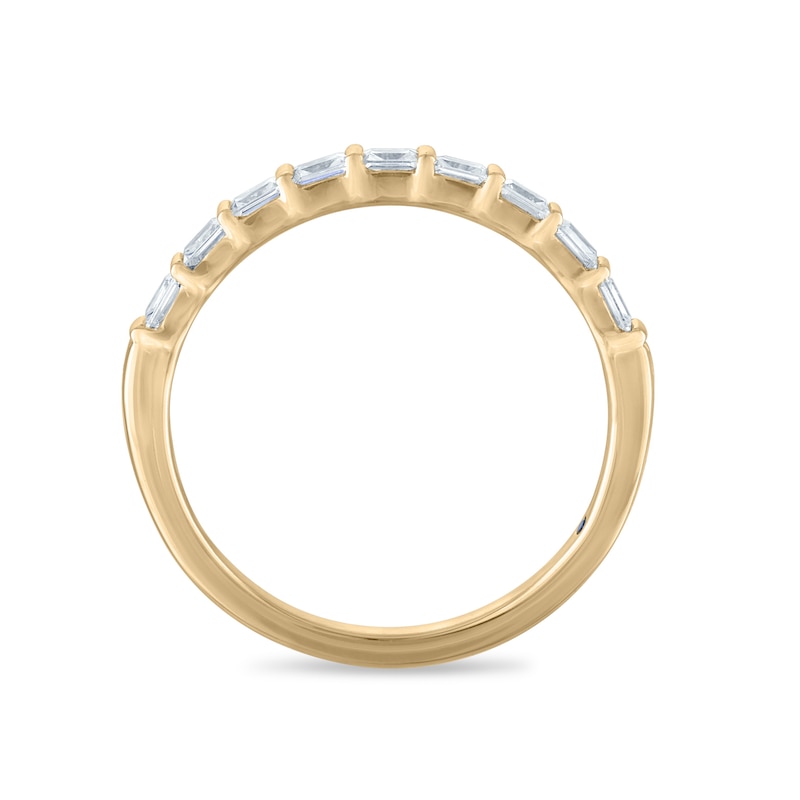 Main Image 3 of Vera Wang 18ct Yellow Gold 0.25ct Diamond Baguette Cut Eternity Band Certificated Ring