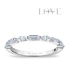 Thumbnail Image 1 of Vera Wang 18ct White Gold 0.50ct Diamond Baguette & Marquise Eternity Certificated Ring