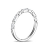 Thumbnail Image 2 of Vera Wang 18ct White Gold 0.50ct Diamond Baguette & Marquise Eternity Certificated Ring