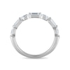 Thumbnail Image 3 of Vera Wang 18ct White Gold 0.50ct Diamond Baguette & Marquise Eternity Certificated Ring