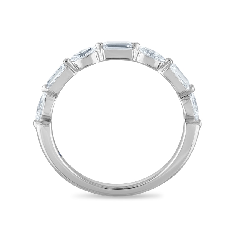 Main Image 3 of Vera Wang 18ct White Gold 0.50ct Diamond Baguette & Marquise Eternity Certificated Ring