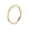 Thumbnail Image 2 of Vera Wang 18ct Yellow Gold 0.20ct Diamond Round & Baguette Shaped Wedding Certificated Ring