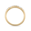 Thumbnail Image 3 of Vera Wang 18ct Yellow Gold 0.20ct Diamond Round & Baguette Shaped Wedding Certificated Ring