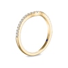 Thumbnail Image 2 of Vera Wang 18ct Yellow Gold 0.15ct Diamond Wishbone Shaped Band Certificated Ring
