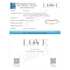 Thumbnail Image 5 of Vera Wang 18ct Yellow Gold 0.15ct Diamond Wishbone Shaped Band Certificated Ring